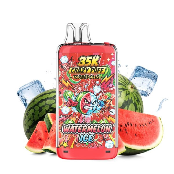 Watermelon Ice Crazy Puff 35K 1100mAh 20ml / 2% - Tornadoliq
