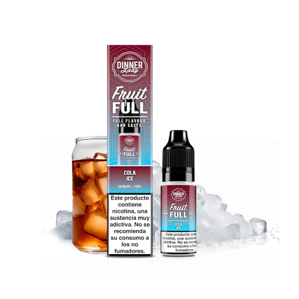 Dinner Lady Fruit Full Cola Ice 10ml Salt E‑Liquid  Fizzy Cola & Cool Ice