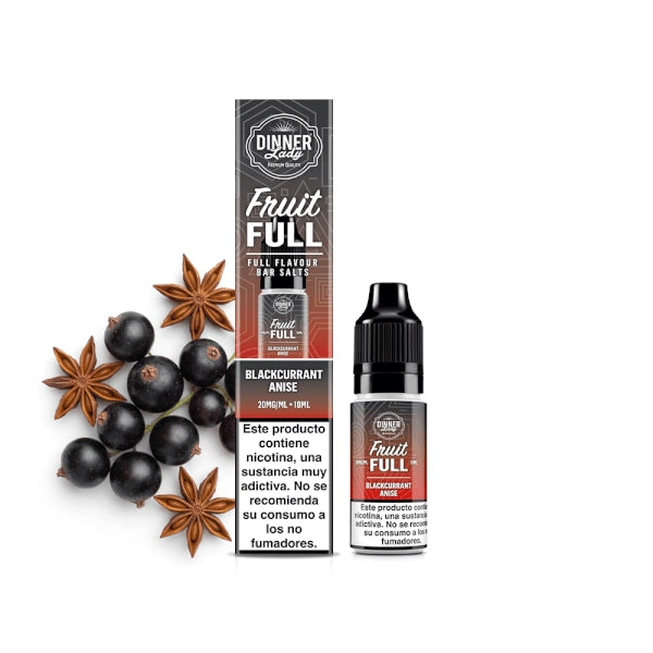 Dinner Lady Salts Fruit Full Blackcurrant Anise 10ml