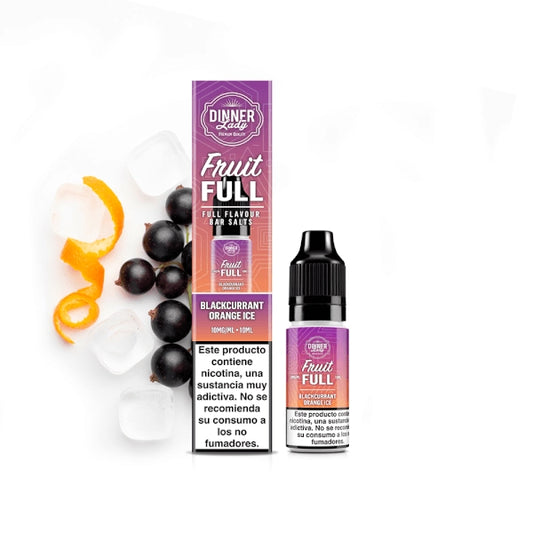 Dinner Lady Salts Fruit Full Blackcurrant Orange Ice 10ml