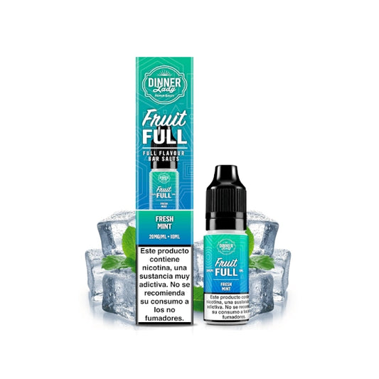Dinner Lady Salts Fruit Full Fresh Mint 10ml Vape Juice