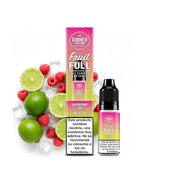 Dinner Lady Salts Fruit Full Raspberry Lime 10ml