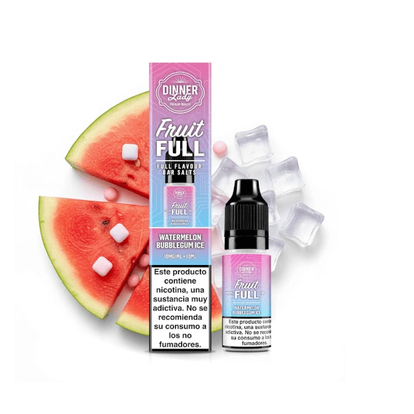 Dinner Lady Salts Fruit Full Watermelon Bubblegum Ice 10ml