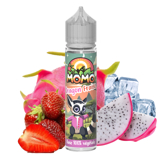 MOMO Dragon Fraise 50ml shake and vape e-liquid