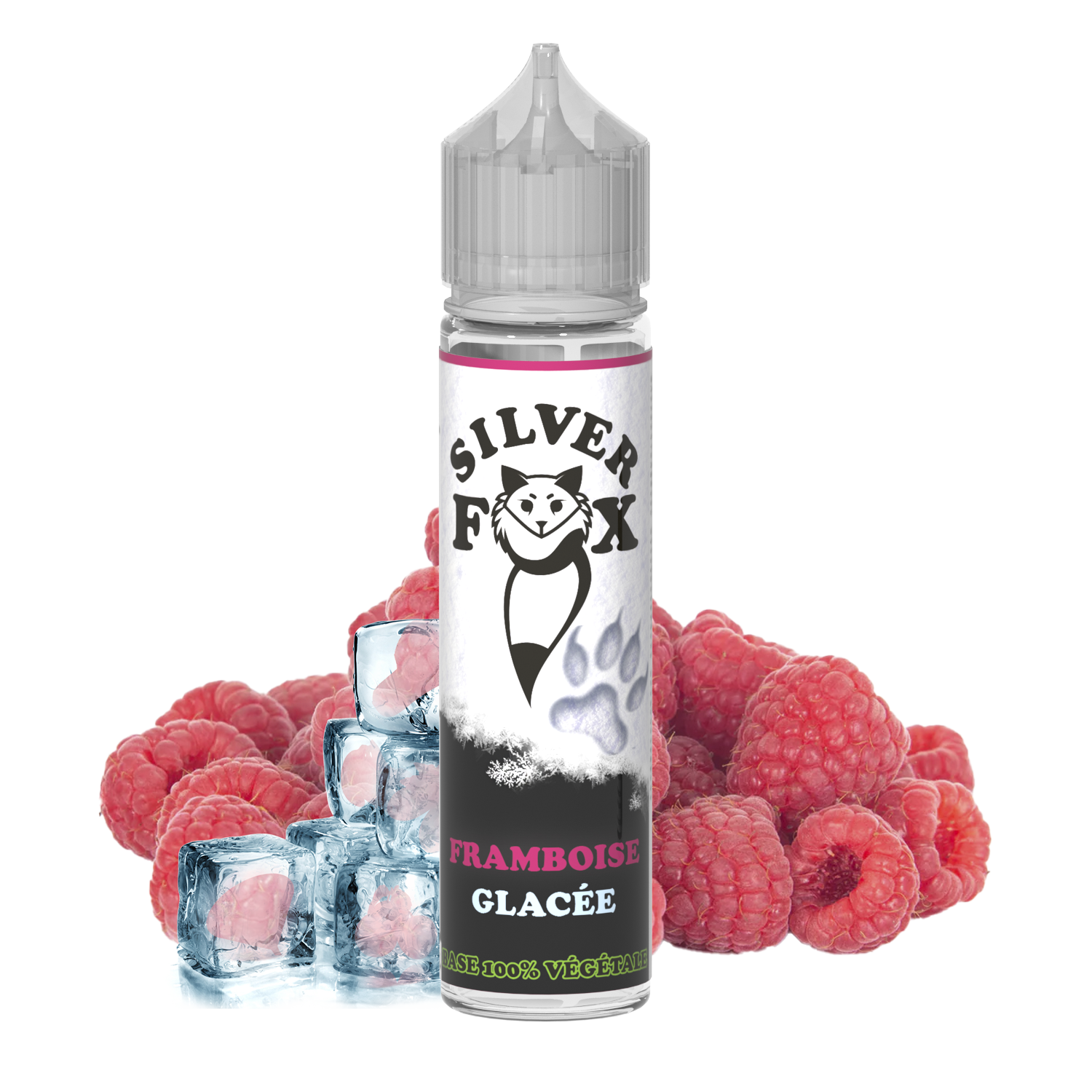 Raspberry ice Silver Fox 50ml shake and vape e-liquid  VapeOutlet.EU