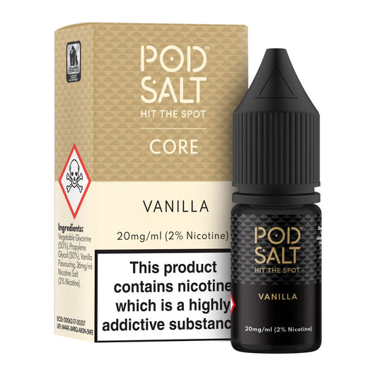 !!! Vanilla Pod Salt Core 10ml nicotine salt e-liquid !!!