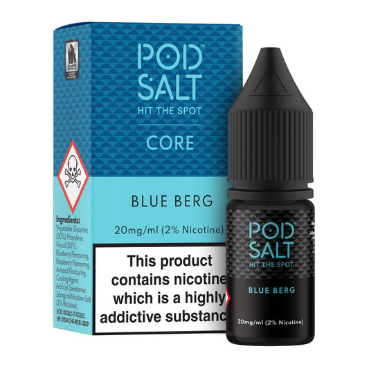 !!! Blue Berg Pod Salt Core 10ml nicotine salt e-liquid !!!