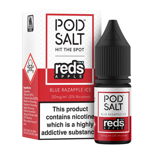 !!! Blue Razapple Ice Pod Salt Fusion 10ml nicotine salt e-liquid !!!
