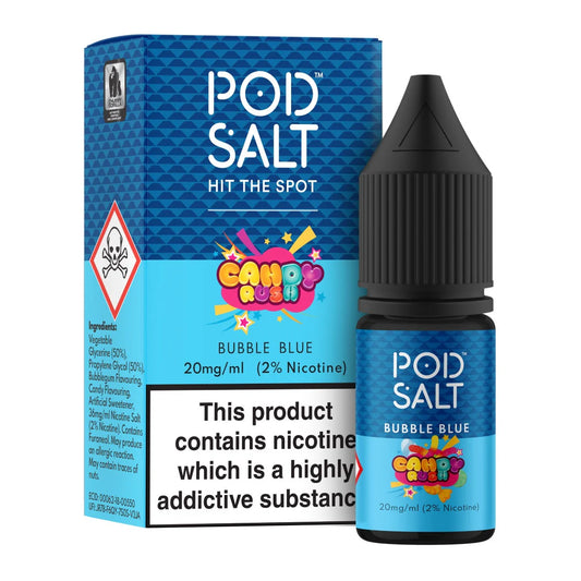!!! Bubble Blue Pod Salt Fusion 10ml nicotine salt e-liquid !!!