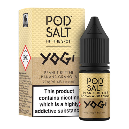 !!! Yogi Peanut Butter Banana Granola Pod Salt Fusion 10ml nicotine salt e-liquid !!!
