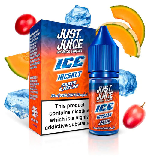 Grape & Melon Ice Nicotine Salt E‑Liquid 10ml – Just Juice