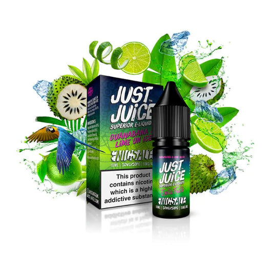 Guanabana & Lime Ice Nicotine Salt E‑Liquid 10ml – Just Juice