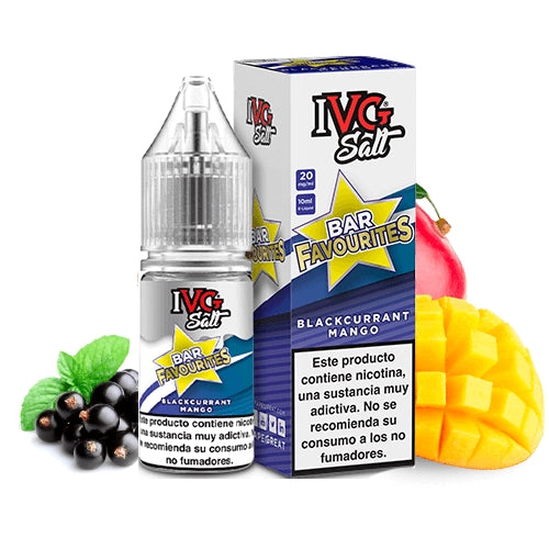 Blackcurrant Mango Vape Juice – Nic Salt 10ml | IVG Bar Favourites