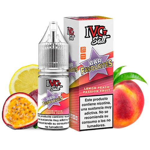 IVG Favorite Bar Salts Lemon Peach Passionfruit Nic Salt 10ml