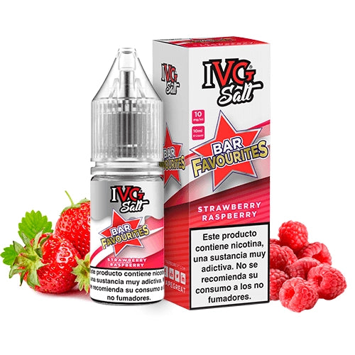 Strawberry Raspberry Nic Salt E‑Liquid 10ml – IVG Bar Favourites