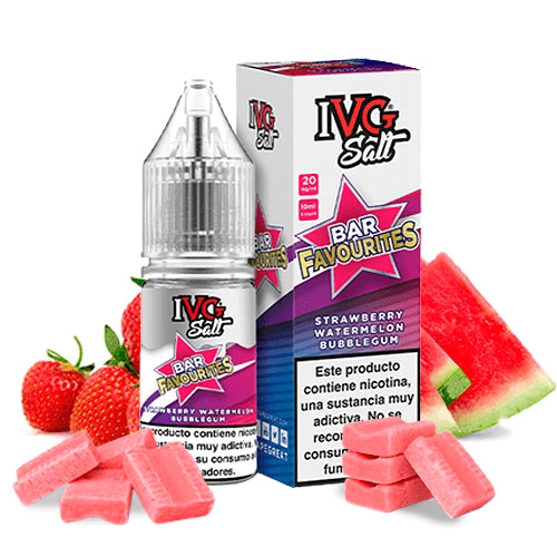 IVG Favorite Bar Salts Strawberry Watermelon Bubblegum Nic Salt 10ml
