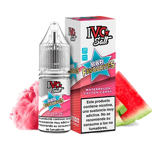 IVG Favorite Bar Salts Watermelon Cotton Candy Nic Salt 10ml