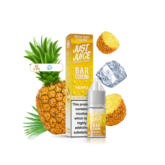 Just Juice Bar Pineapple 10ml Nic Salt – Tropical, Sweet, Smooth