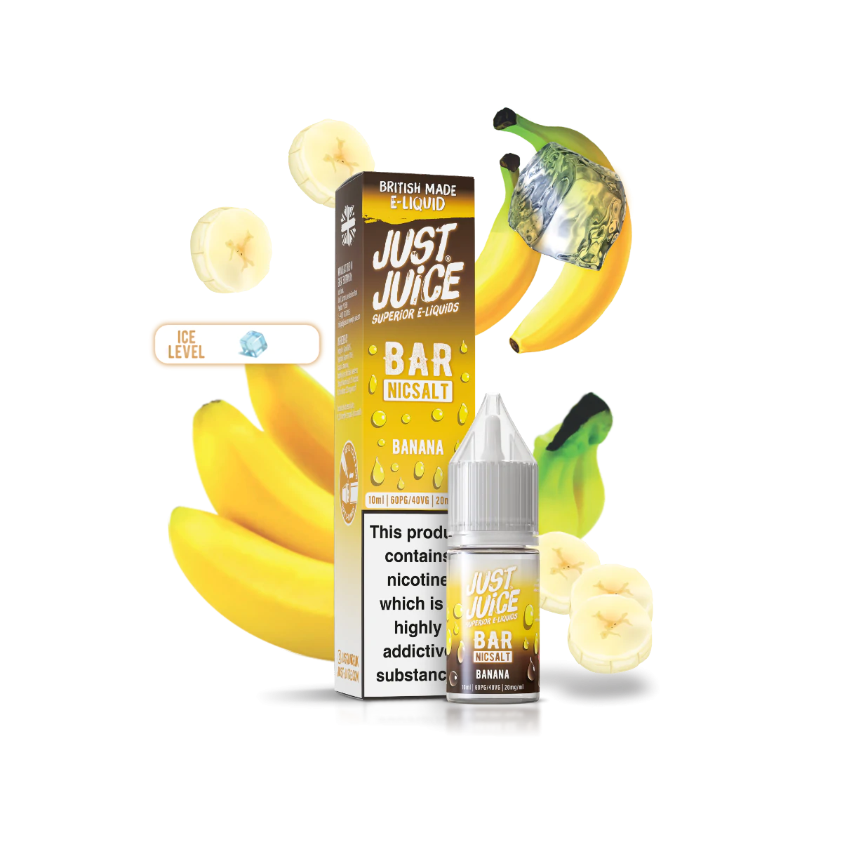 Just Juice Bar Banana 10ml Nic Salt – Creamy, Sweet, Smooth
