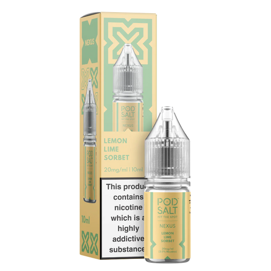 Lemon Lime Sorbet Pod Salt Nexus 10ml nicotine salt e-liquid