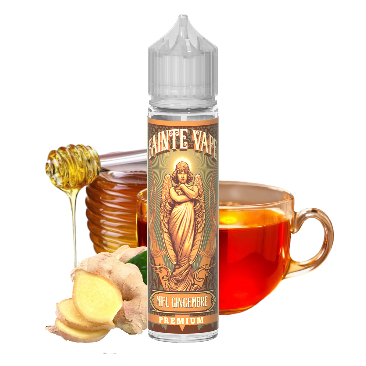 Sainte Vape Miel Gingembre shake and vape e-liquid