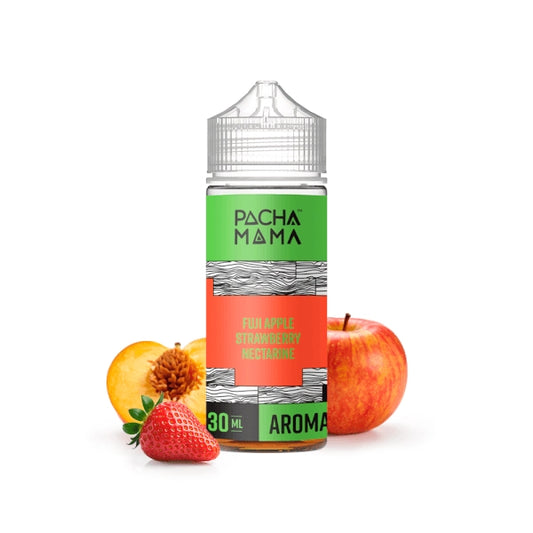 Pachamama Fuji Apple Strawberry Nectarine Longfill 30ml in 120ml bottle