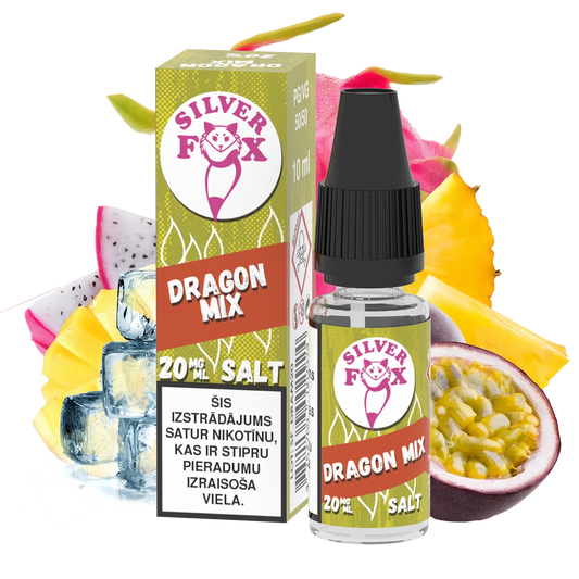 Silver Fox Salts Dragon Mix 20mg Nicotine Salt E‑Liquid – 10ml LV