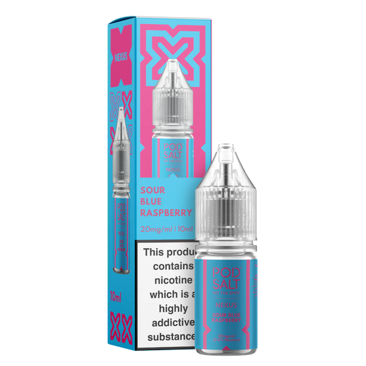 Sour Blue Raspberry Pod Salt Nexus 10ml nicotine salt e-liquid