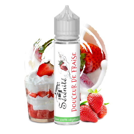 Sérénité Douceur de Fraise shake and vape e-liquid