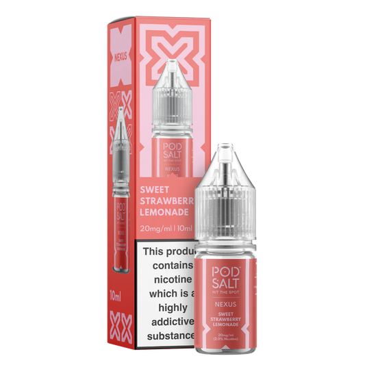Sweet Strawberry Lemonade Pod Salt Nexus 10ml nicotine salt e-liquid
