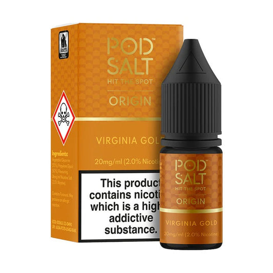 !!! Virginia Gold Pod Salt Core 10ml nicotine salt e-liquid !!!