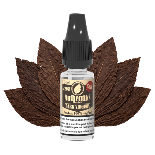 AuthentikS Dark Virginia salt nicotine e-liquid